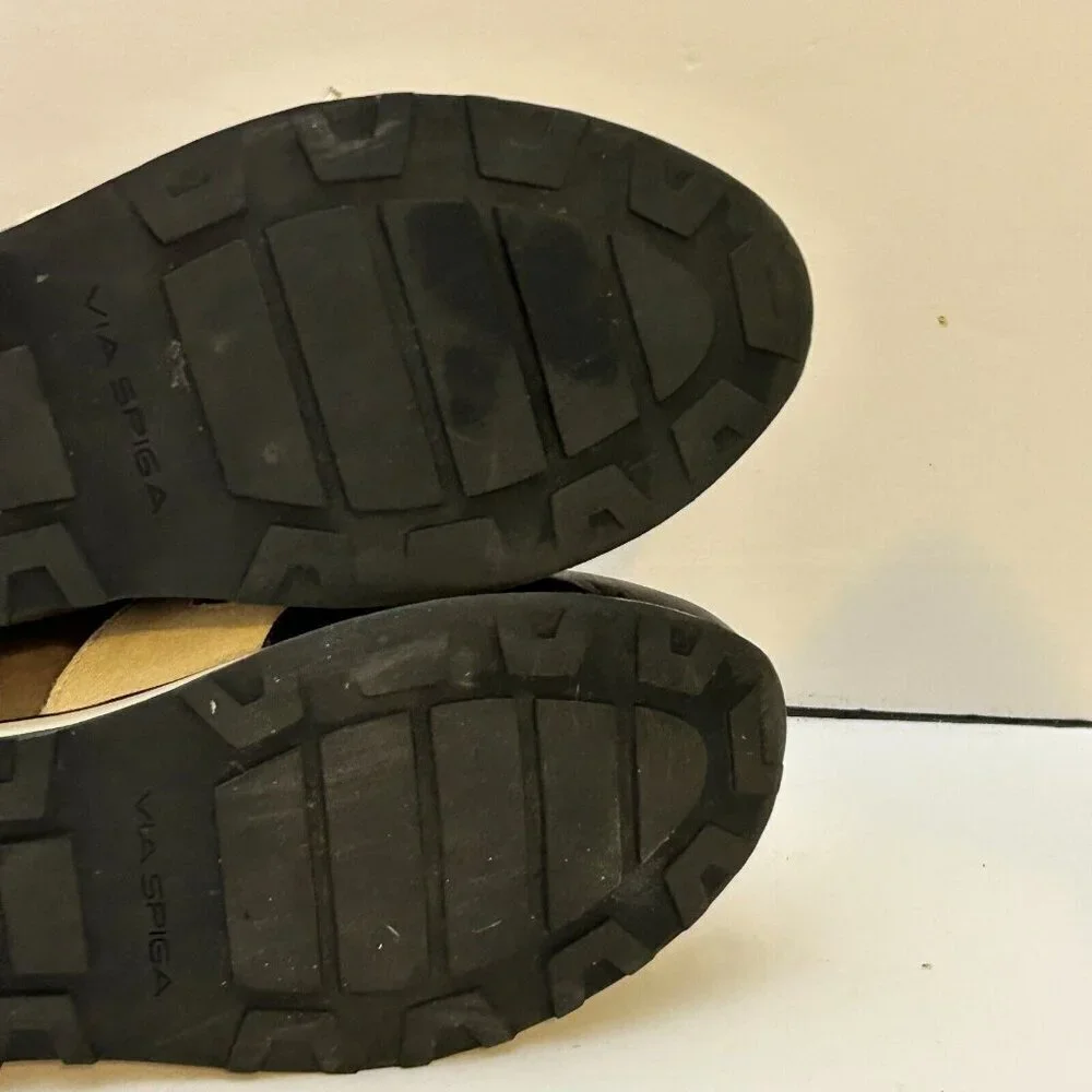 Via Spiga Suede Leather Two Tone Sneakers Casual Comfort Shoes Womens Size 8.5M - Picture 10 of 13